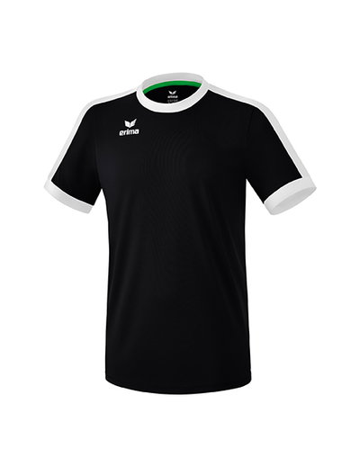 Erima Sport-Tshirt Trikot Retro Star (100% Polyester) schwarz/weiss Jungen